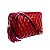 Bolsa Média Alça Verniz Zíper Matelassê Barbicacho Luiza Barcelos Vermelho - Imagem 2