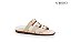 Papete Cassima Tiras Rebites Momentos Specchio Brand Off White - Imagem 1