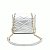 Bolsa Pequena Corrente Heart Effect VCZ FALL 24 Vicenza Prata - Imagem 3