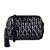 Bolsa Média Alça Verniz Zíper Matelassê Barbicacho Luiza Barcelos Preto - Imagem 1