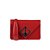 Bolsa Pequena Verniz Estruturada Corrente Luiza Barcelos Vermelho - Imagem 1