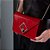Bolsa Pequena Verniz Estruturada Corrente Luiza Barcelos Vermelho - Imagem 7