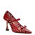 Scarpin Georgina Verniz Geometric Cuts VCZ FALL 24 Vicenza Vermelho - Imagem 2