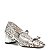 Scarpin Georgina Laço Bala Metal Geometric Cuts VCZ FALL 24 Vicenza Prata - Imagem 2