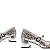 Scarpin Georgina Laço Bala Metal Geometric Cuts VCZ FALL 24 Vicenza Prata - Imagem 3