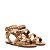 Rasteira Catherine Studs Aplicações Calf Vintage Effect Couro Vicenza Bege - Imagem 3