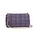 Bolsa Média Tweed Alça Correntes Luiza Barcelos Roxo - Imagem 4