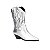 Bota Cano Médio Leather Couro Luiza Barcelos Prata - Imagem 2