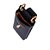 Mini Bolsa Porta Celular Corrente Couro Luiza Barcelos Preto - Imagem 5