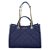 Bolsa Grande Nylon Matelassê Luiza Barcelos Azul Marinho - Imagem 1