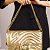Bolsa Média Corrente Logo Couro VCZ FALL 24 Vicenza Dourada - Imagem 6