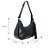 Bolsa Pequena Meia Lua Verniz Couro Luiza Barcelos Preto - Imagem 7