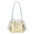 Bolsa Média Leather Tressê Couro Luiza Barcelos Dourado - Imagem 1