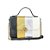 Bolsa Pequena Multicolor Couro Luiza Barcelos Prata - Imagem 1