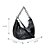 Bolsa Pequena Meia Lua Matelassê Verniz Luiza Barcelos Preto - Imagem 4