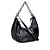 Bolsa Pequena Meia Lua Matelassê Verniz Luiza Barcelos Preto - Imagem 2