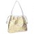 Bolsa Grande Tressê Couro Luiza Bracelos Prata e Dourado - Imagem 3