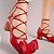 Scarpin Amelie Madri Boneca Amarrações Laço Luscious Red VCZ FALL 24 Vicenza Vermelho - Imagem 6