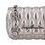 Bolsa Pequena Cross Body Matelassê Couro Luiza Barcelos Chumbo - Imagem 5