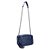 Bolsa Média Matelassê Verniz Alça Corrente Luiza Barcelos Azul Marinho - Imagem 7