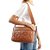 Bolsa Média matelassê Couro Luiza Barcelos Camel - Imagem 7