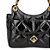 Bolsa Pequena Matelassê Verniz Luiza barcelos Preto - Imagem 4