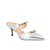 Scarpin Mule Texturizado Laço Metalizado Luiza Barcelos Prata - Imagem 2