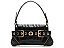 Bolsa Shoulder Média Lien Fivela Ilhós Vicenza Preto - Imagem 1