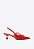 Scarpin Alicia Slingback Esferas Vicenza Vermelho - Imagem 1
