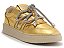Tênis Feminino London Shine Cadarço Brilho Schutz Dourado - Imagem 1