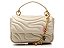 Bolsa Média Tiracolo Laura Corrente Pingentes Vicenza Off White - Imagem 1