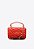 Bolsa Média Tiracolo Laura Corrente Pingentes Vicenza Vermelha - Imagem 1