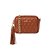 Bolsa Feminina Pequena Couro Alça Corrente Luiza Barcelos Camel - Imagem 1
