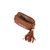Bolsa Feminina Pequena Couro Alça Corrente Luiza Barcelos Camel - Imagem 8