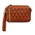 Bolsa Feminina Pequena Couro Alça Corrente Luiza Barcelos Camel - Imagem 5