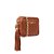 Bolsa Feminina Pequena Couro Alça Corrente Luiza Barcelos Camel - Imagem 2