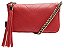 Bolsa Feminina Pequena Alça Corrente Bolso Lateral Schutz Vermelho - Imagem 1