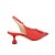 Scarpin Salto Baixo Slingback Fivela Laço Luiza Barcelos Vermelho - Imagem 3