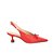 Scarpin Salto Baixo Slingback Fivela Laço Luiza Barcelos Vermelho - Imagem 1