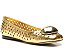 Sapatilha Perfuros Metal Bala Vicenza Dourado - Imagem 1