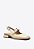 Scarpin Slingback Salto Bloco Baixo Verniz Fivelas Vicenza Off White - Imagem 2