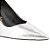 Scarpin Anabela Couro Metalcolor Luiza Barcelos Prata - Imagem 4