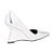 Scarpin Anabela Couro Metalcolor Luiza Barcelos Prata - Imagem 3