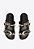 Papete Feminina Fivela Cinto Metal Cobra Schutz Preto - Imagem 6