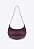 Bolsa Pequena Shoulder Couro Cobra Meia Lua Schutz Roxo - Imagem 1