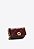 Bolsa Feminina Pequena Cristine Tiracolo Logomania Vicenza Marsala - Imagem 2