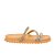 Papete Feminina Tiras Strass  Luiza Barcelos Camel - Imagem 1