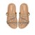 Papete Feminina Tiras Strass  Luiza Barcelos Camel - Imagem 7