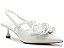 Scarpin Salto Baixo Slingback Alça Flor Vicenza Branco - Imagem 1
