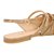 Sapatilha Slingback Tiras Fivelas Ecolux Luiza Barcelos Camel - Imagem 5
